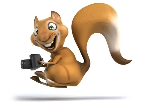 Fun squirrel Stock Illustration