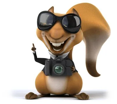 Fun squirrel Stock Illustration