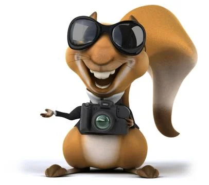 Fun squirrel Stock Illustration