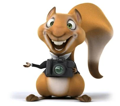 Fun squirrel Stock Illustration