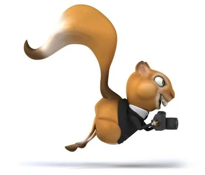 Fun squirrel Stock Illustration