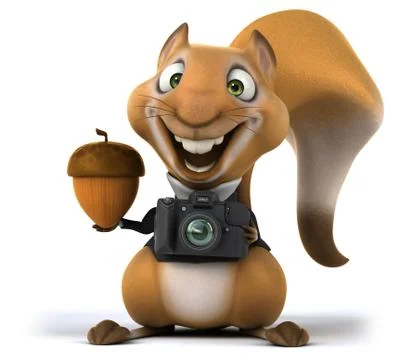 Fun squirrel Stock Illustration