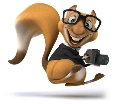 Fun squirrel Stock Illustration