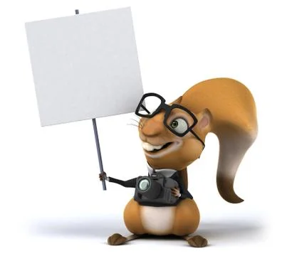 Fun squirrel Stock Illustration
