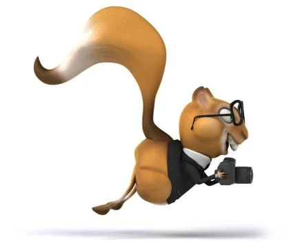 Fun squirrel Stock Illustration