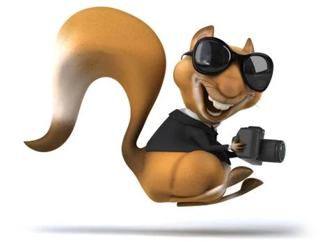 Fun squirrel Stock Illustration