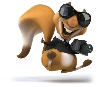Fun squirrel Stock Illustration