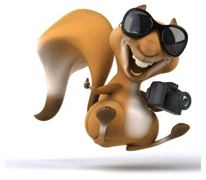 Fun squirrel Stock Illustration