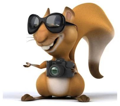 Fun squirrel Stock Illustration