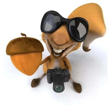 Fun squirrel Stock Illustration