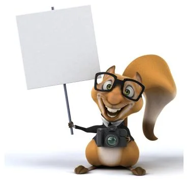 Fun squirrel Stock Illustration