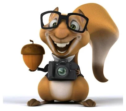 Fun squirrel Stock Illustration