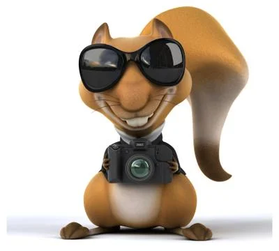 Fun squirrel Stock Illustration