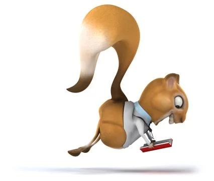 Fun squirrel Illustrazione stock