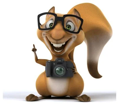 Fun squirrel Stock Illustration