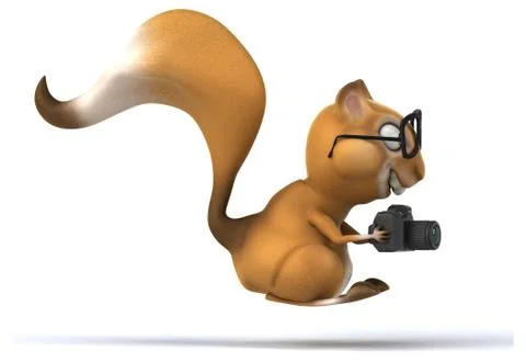 Fun squirrel Stock Illustration