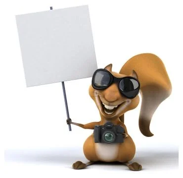 Fun squirrel Stock Illustration