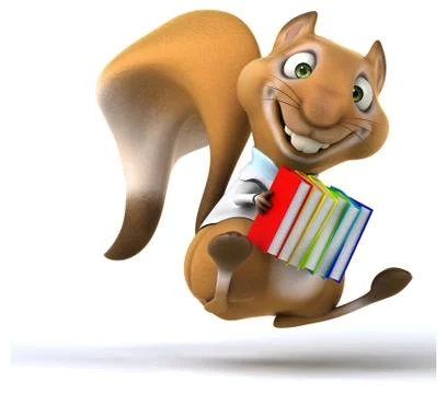 Fun squirrel Illustrazione stock