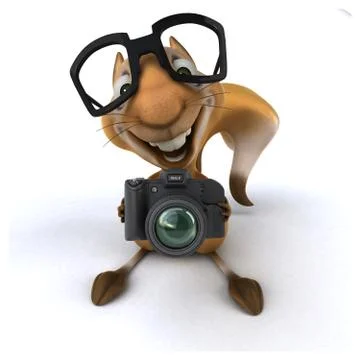 Fun squirrel Stock Illustration