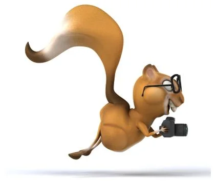 Fun squirrel Stock Illustration