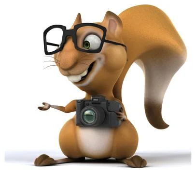 Fun squirrel Stock Illustration