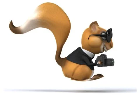 Fun squirrel Stock Illustration