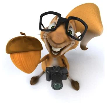 Fun squirrel Stock Illustration