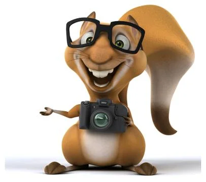 Fun squirrel Stock Illustration