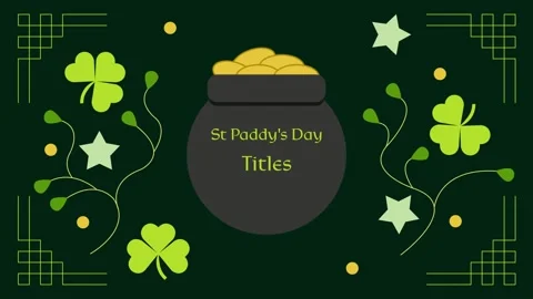 Fun St Patricks Day Titles Stock After Effects