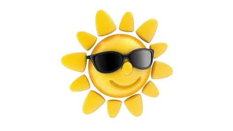 Fun sun, seamless loop Stock Footage 80335424