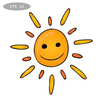Fun sun, vector Stock Illustration