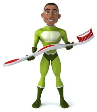 Fun superhero Illustrazione stock