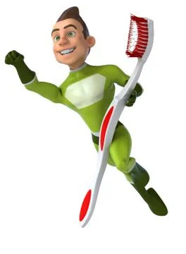 Fun superhero Illustrazione stock