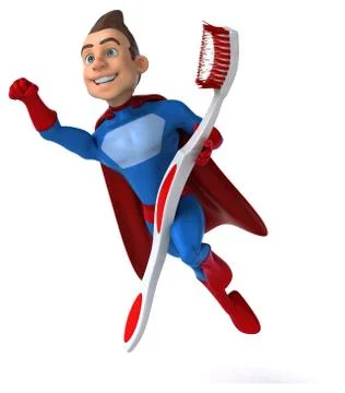 Fun superhero Illustrazione stock