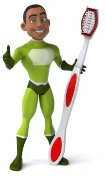 Fun superhero Illustrazione stock