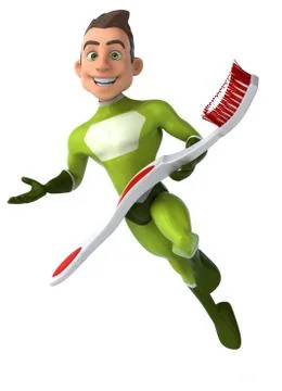 Fun superhero Illustrazione stock