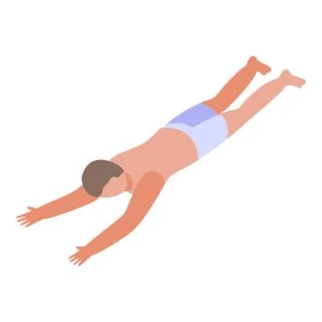 Fun swim icon isometric vector. Water beach Illustrazione stock