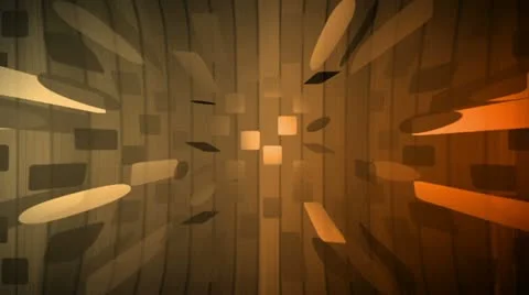 Fun Tiles Amber Orange Stock Footage 12609250