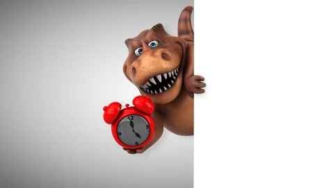 Fun Trex - 3D Animation Stock Footage 73512803