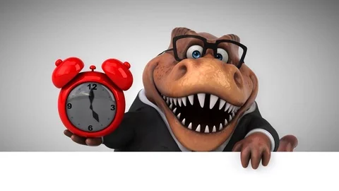 Fun trex- 3D Animation Stock Footage 85460888