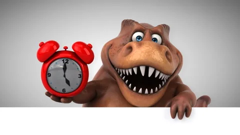 Fun trex- 3D Animation Stock Footage 85503757