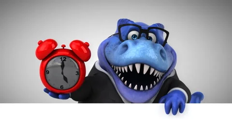 Fun trex- 3D Animation Stock Footage 85521595