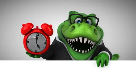 Fun trex- 3D Animation Stock Footage 85625611