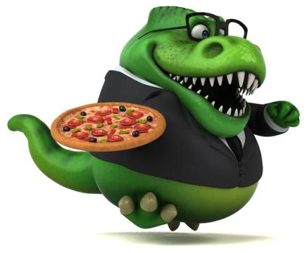 Fun Trex - 3D Illustration Stock Illustration
