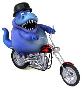 Fun trex - 3D Illustration Stock Illustration