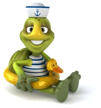 Fun turtle Illustrazione stock