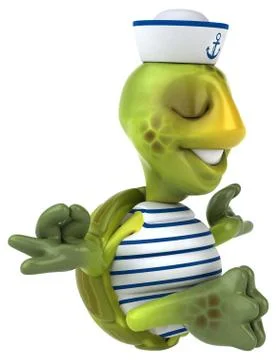 Fun turtle 스톡 일러스트