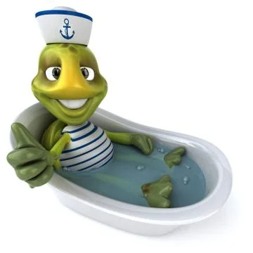 Fun turtle Stock Illustration