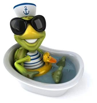 Fun turtle Illustrazione stock