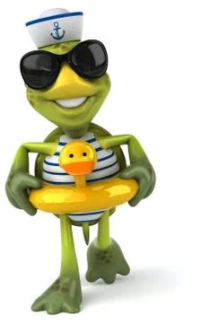 Fun turtle Stockillustratie